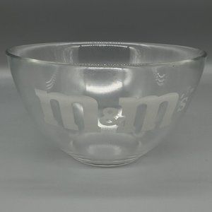 Vintage m&m's glass bowl